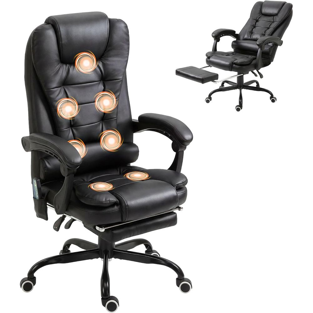 Massage - 7-Point Vibrating Massage Oice Chair, High
