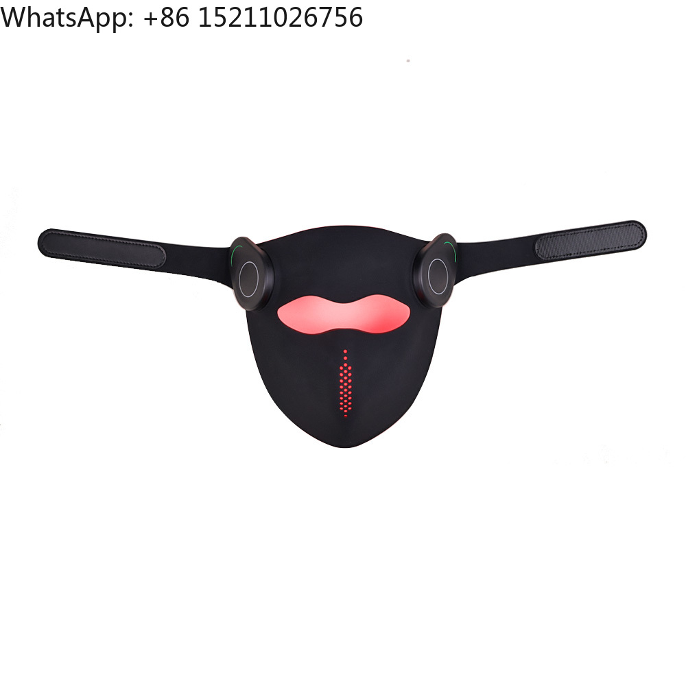 Led Light Therapy Face Mask - Voice New Wireless 3D LCD Remote