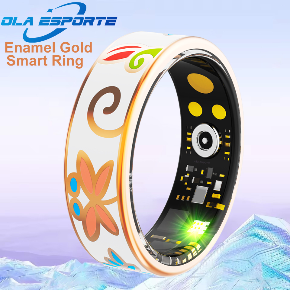 Health Monitors - New Enamels Craftsmanship Smart Ring for