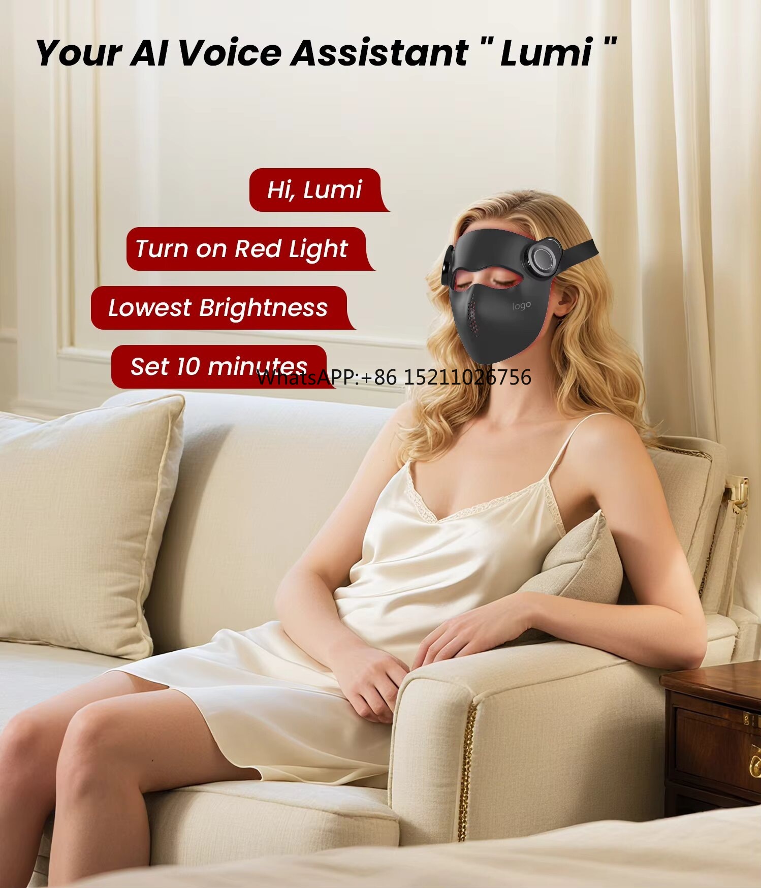 236 LEDs VCSEL  Face Mask 665n - Led Light Therapy Face Mask recension och pris