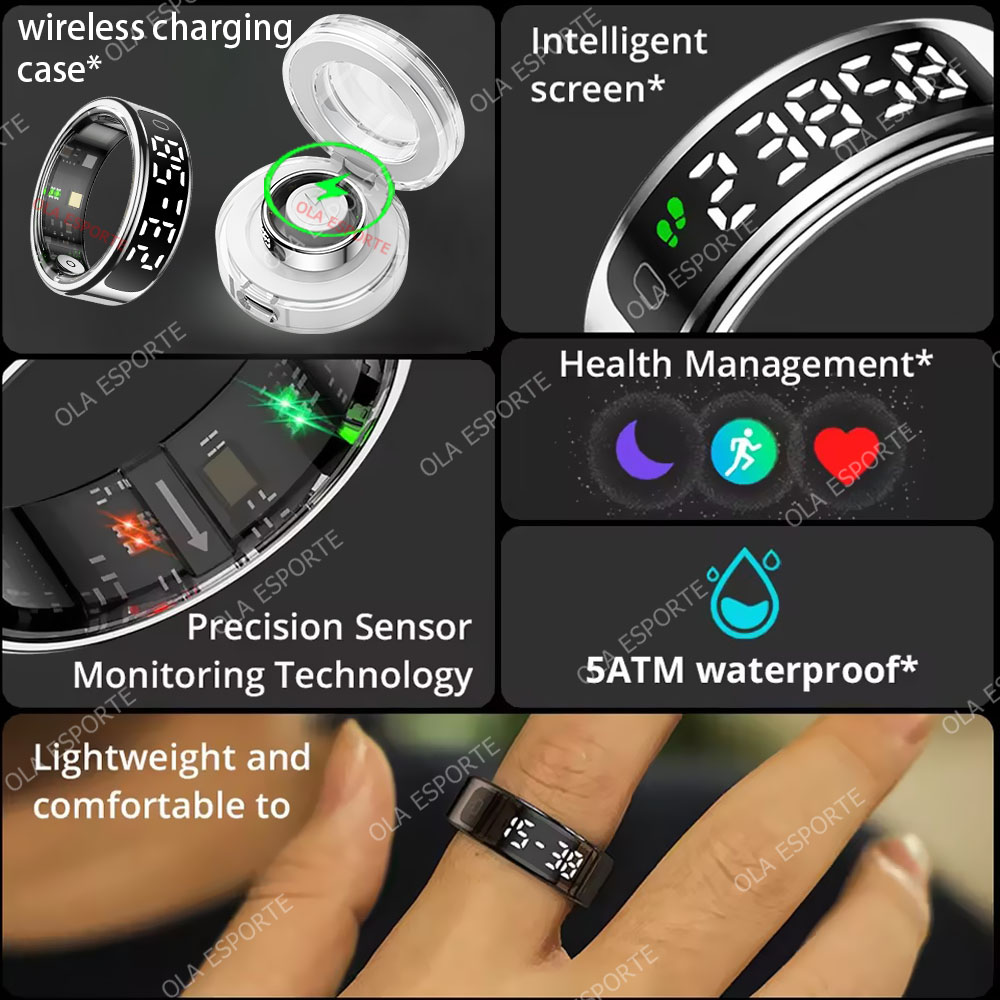 R13 Smart Ring with Display Sc - Health Monitors recension och pris