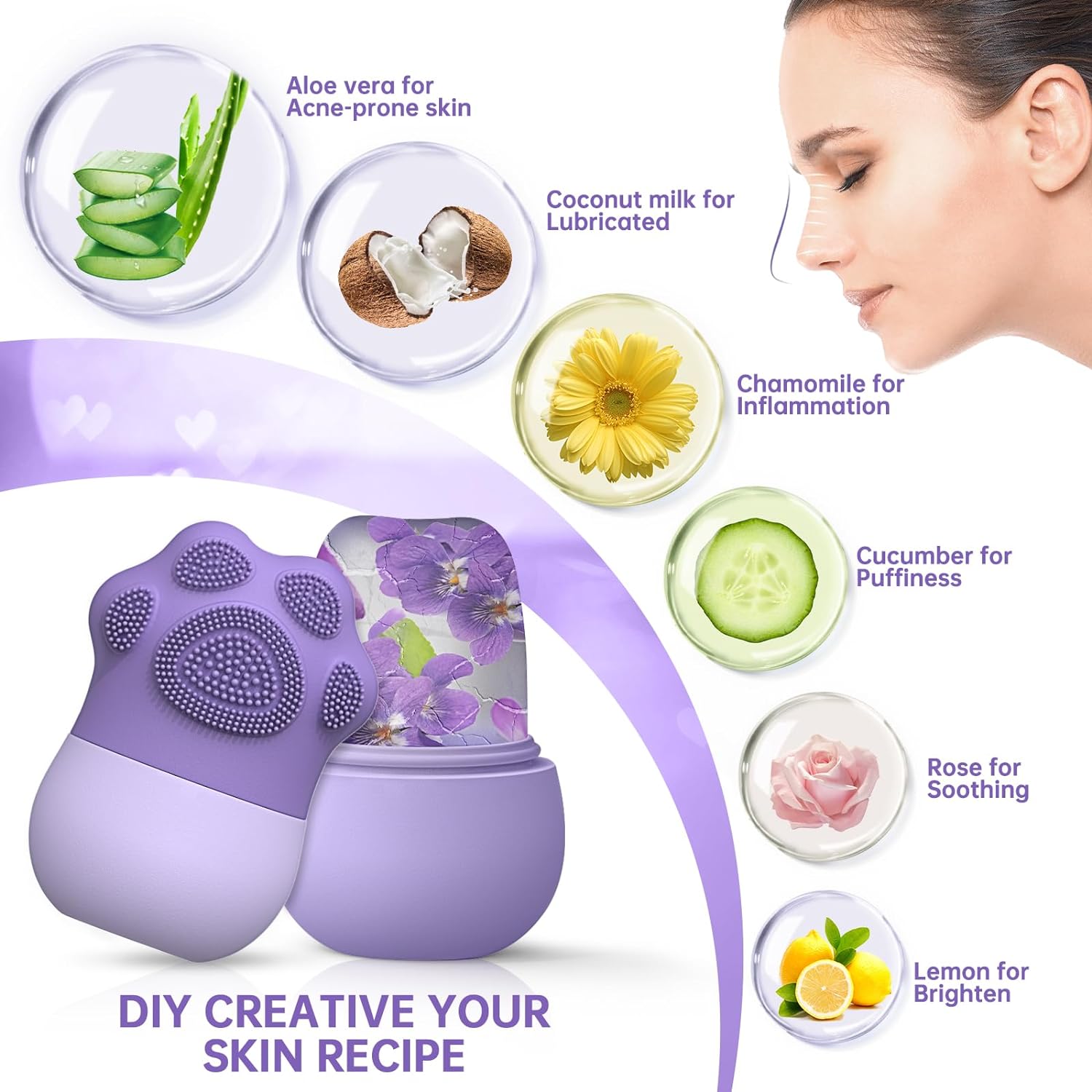 Facial Ice Roller for Skin Car - Face Ice Roller Puffiness recension och pris