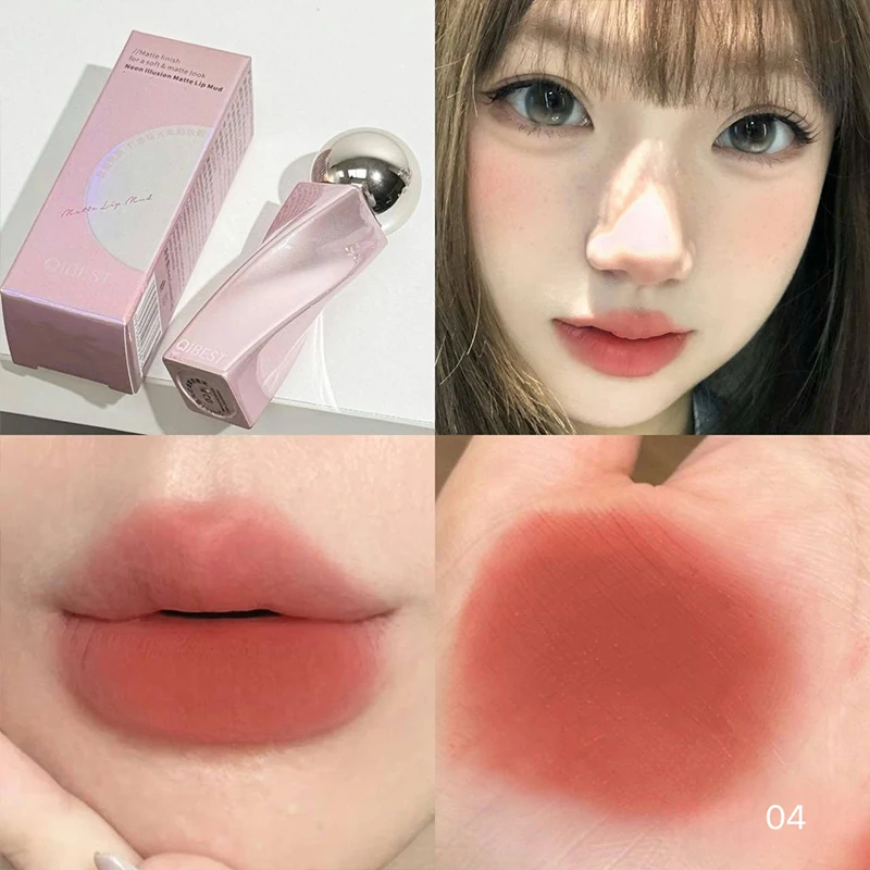 QIBEST Velvet Nude Lip Mud Nat - Matte Velvet Lip Tint Long Lasting recension och pris