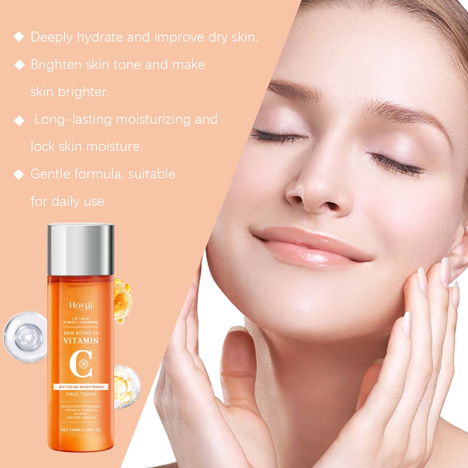Vitamin C Hydrating Toner Mois - Niacinamide Pore Shrinking Essence recension och pris