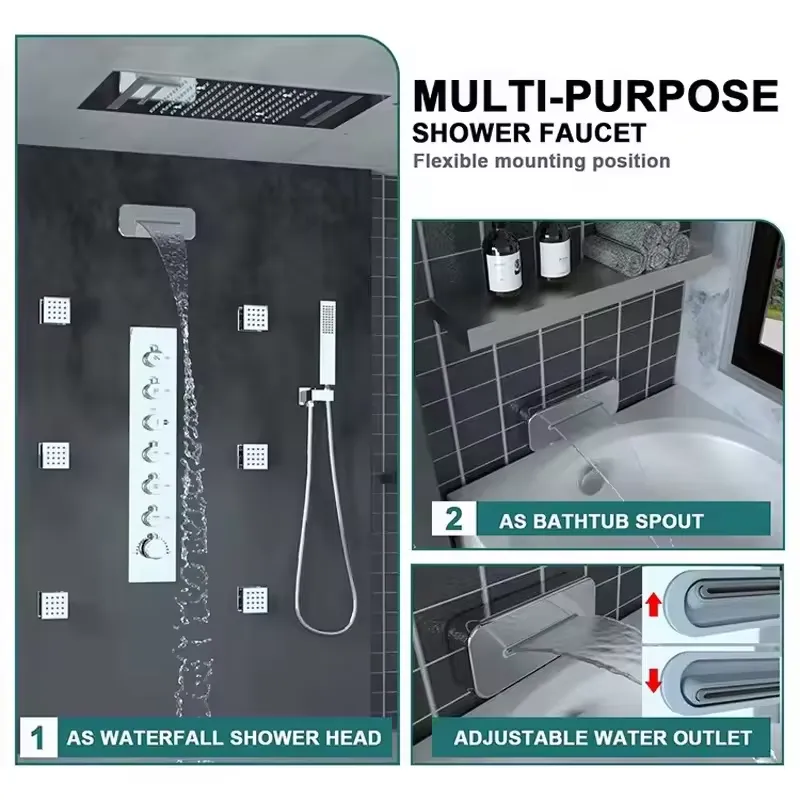 Luxury Smart Ceiling Shower Sy - Massage recension och pris