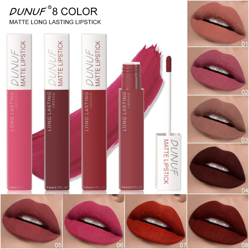 Matte Lipstick Non Stick Cup R - Matte Velvet Lip Tint Long Lasting recension och pris