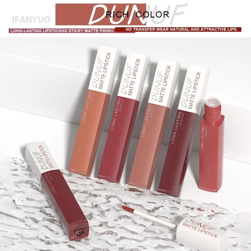 Matte Lipstick Non Stick Cup R - Matte Velvet Lip Tint Long Lasting recension och pris