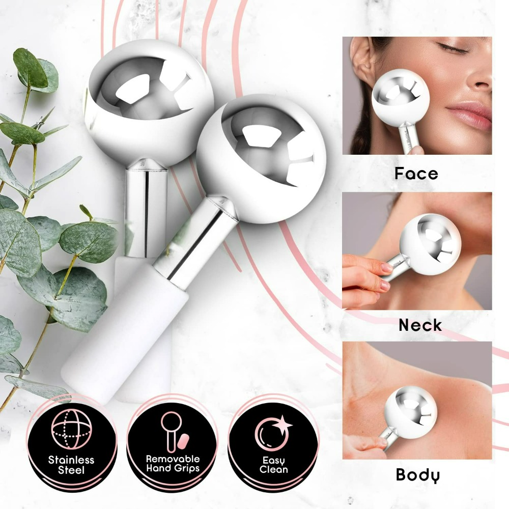 Cryo Face Massager Ice Globes  - Face Ice Roller Puffiness recension och pris