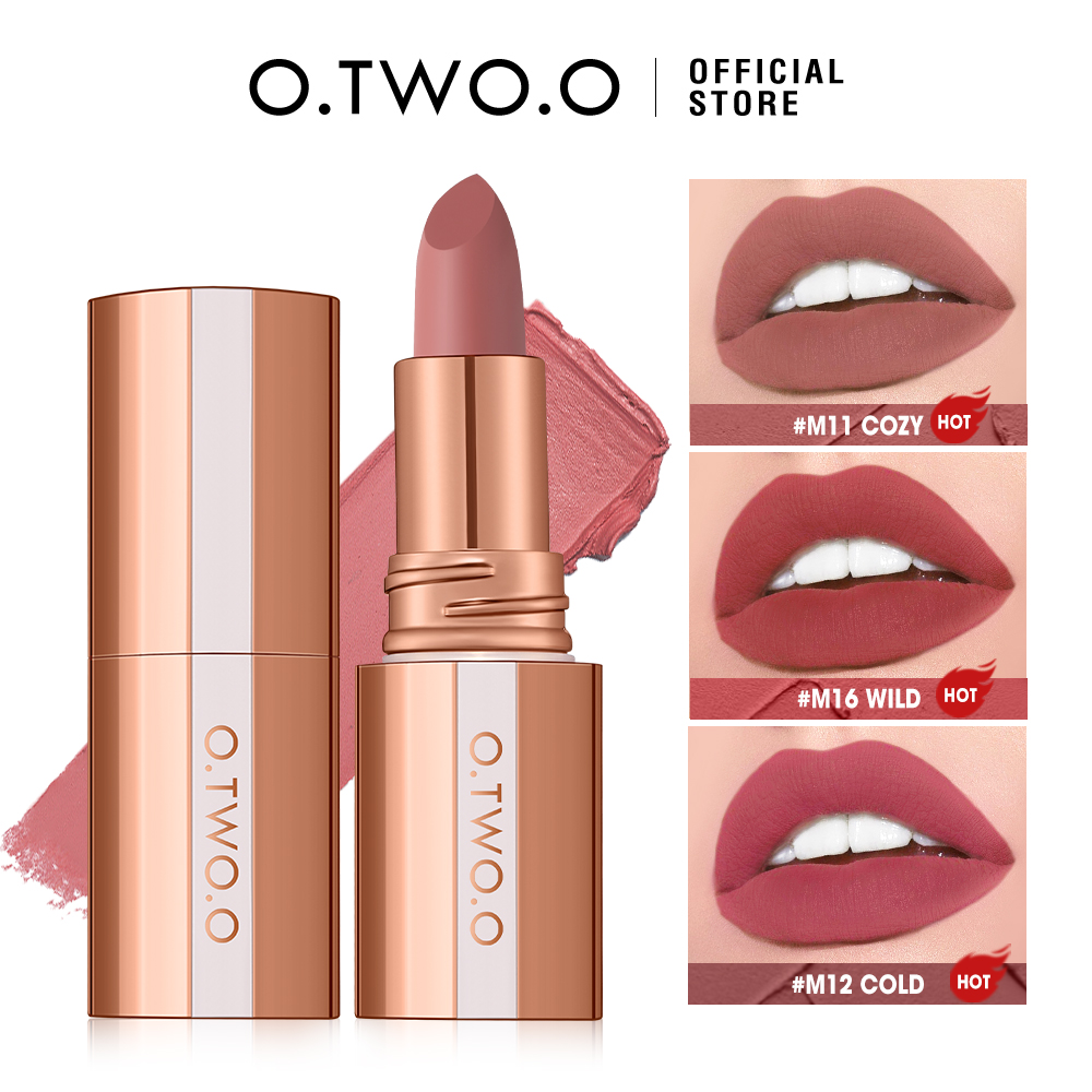 O.TWO.O Matte Lipstick Long La - Matte Velvet Lip Tint Long Lasting recension och pris