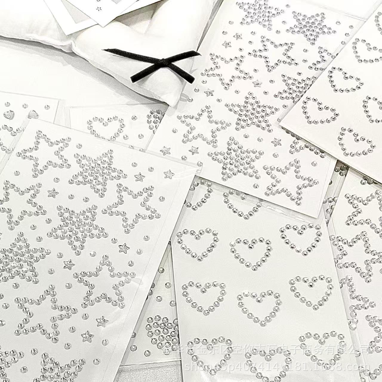 Silver Star Heart Rhinestone S - Nail Art recension och pris