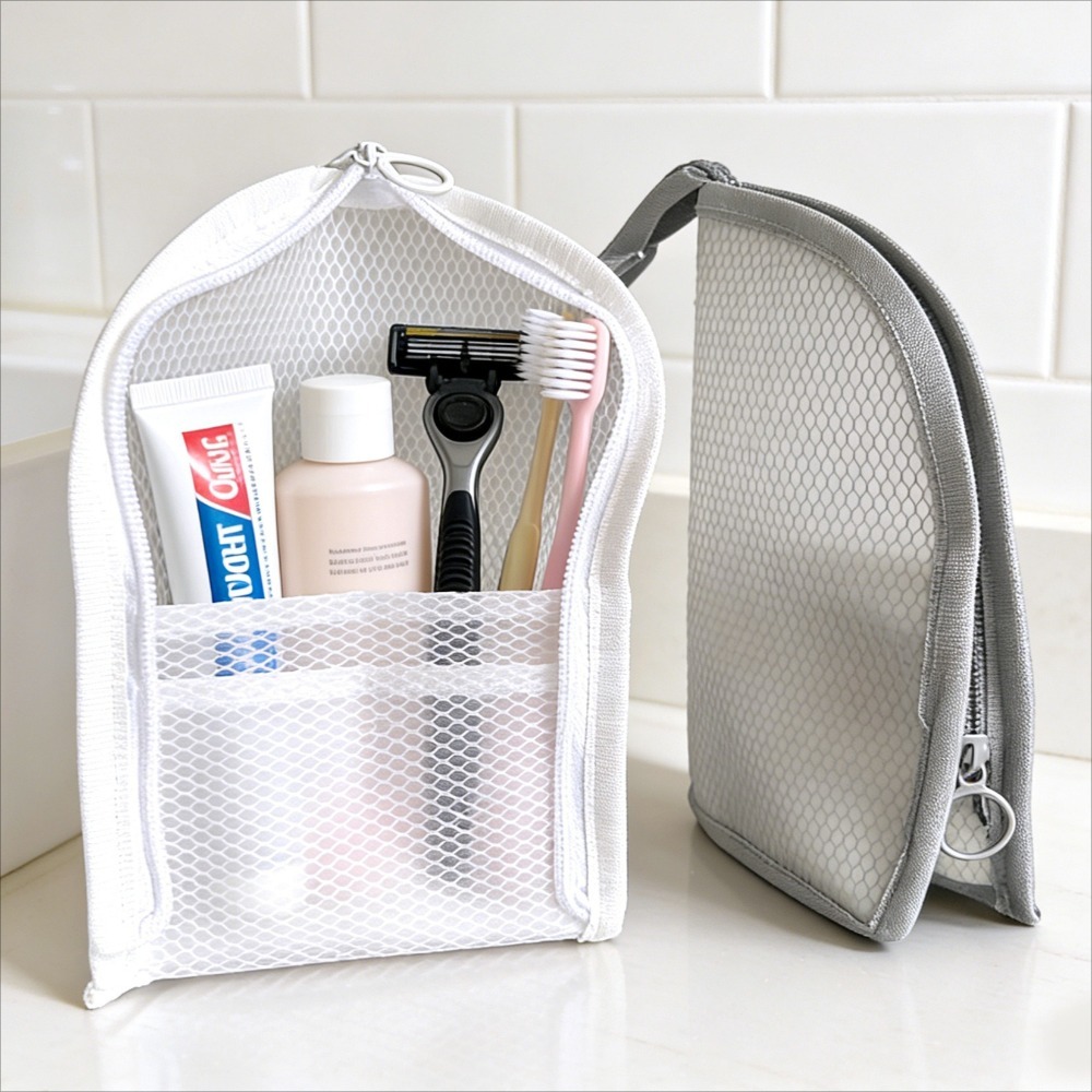 Mesh Toiletry Bag Breathable Q - Makeup recension och pris